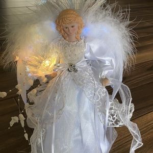 Fiber Optic Angel Tree Topper